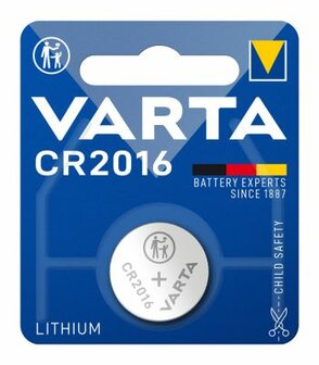 Varta CR2016 Lithium knoopcel batterij 3 volt