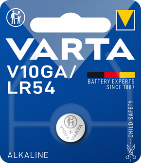 Varta V10GA Alkaline knoopcel batterij 1,5 volt