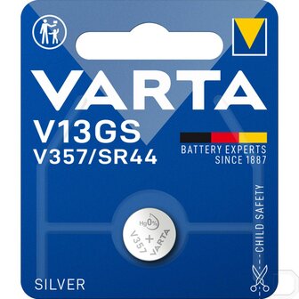 Varta V13GS Zilveroxide knoopcel batterij 1,5 volt