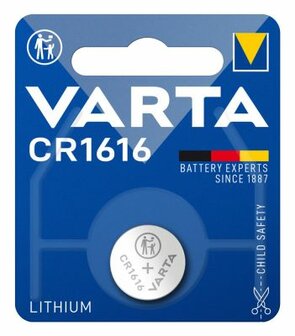 Varta CR1616 Lithium knoopcel batterij 3 volt